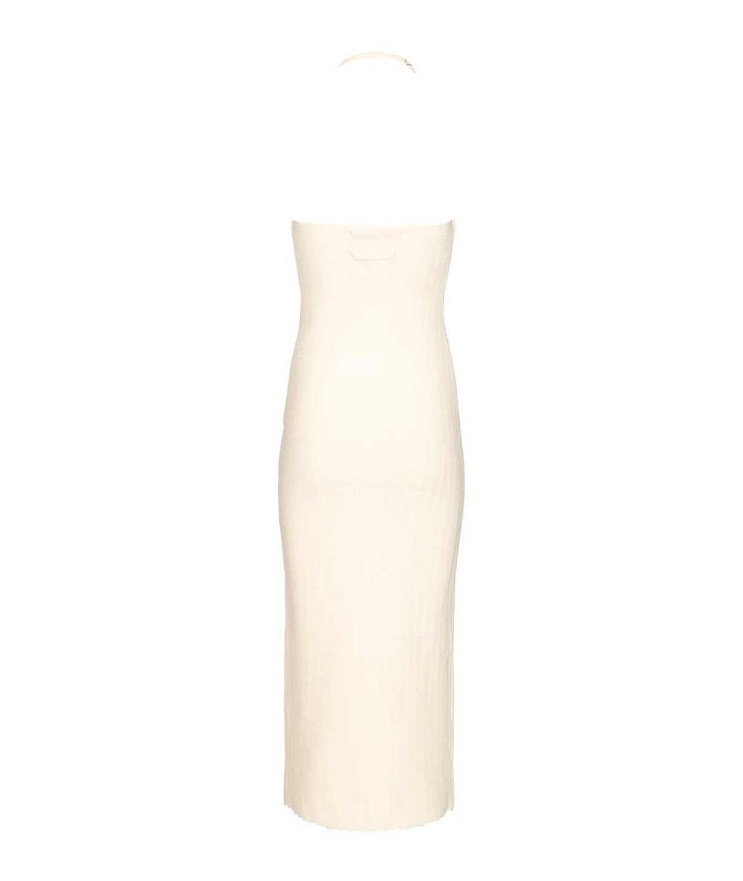 JACQUEMUS Бежевое льняное повседневное платье, фото 2