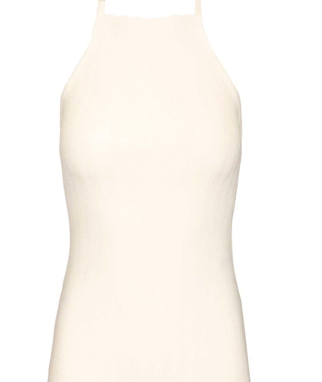 JACQUEMUS Бежевое льняное повседневное платье, фото 4