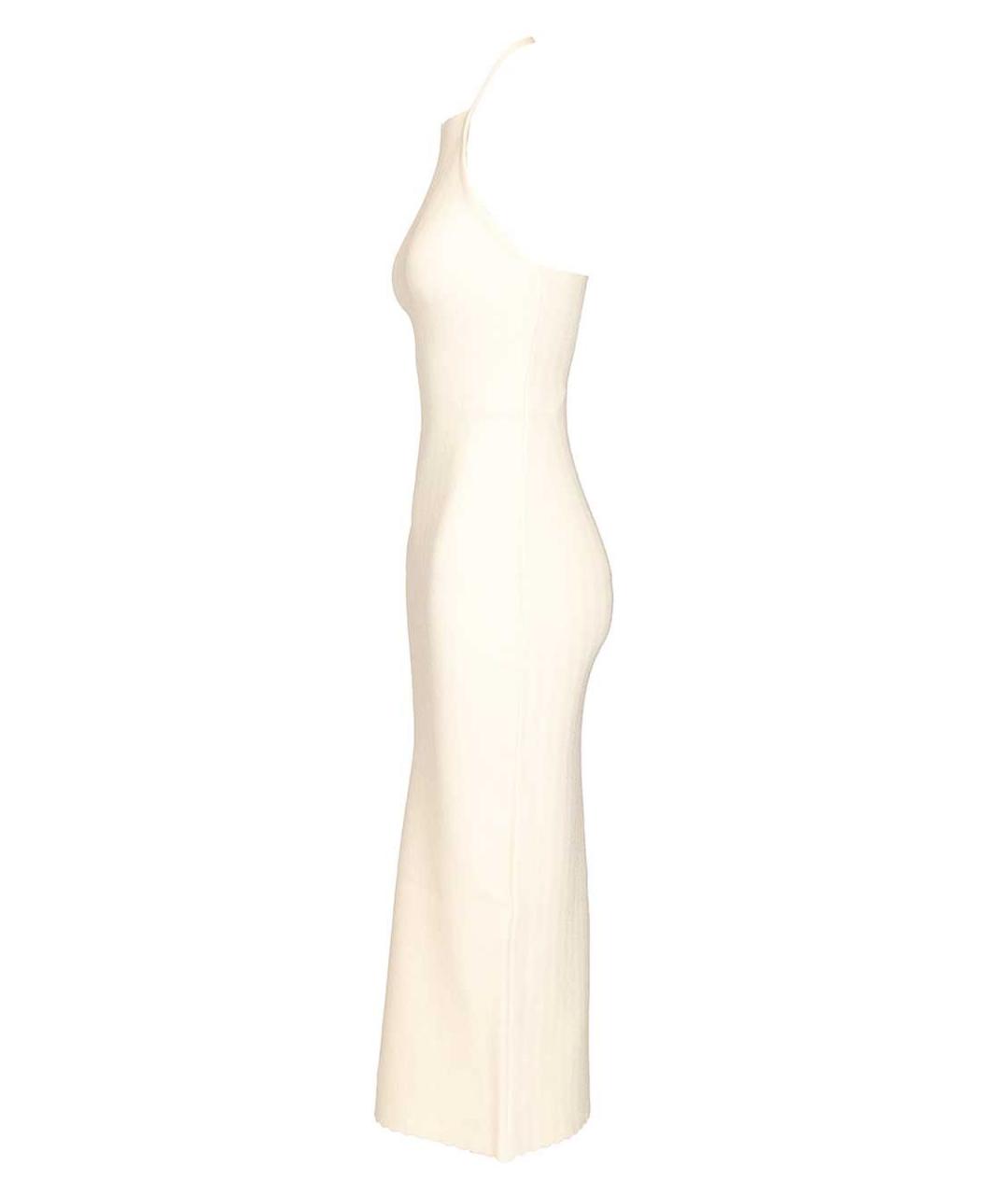 JACQUEMUS Бежевое льняное повседневное платье, фото 3