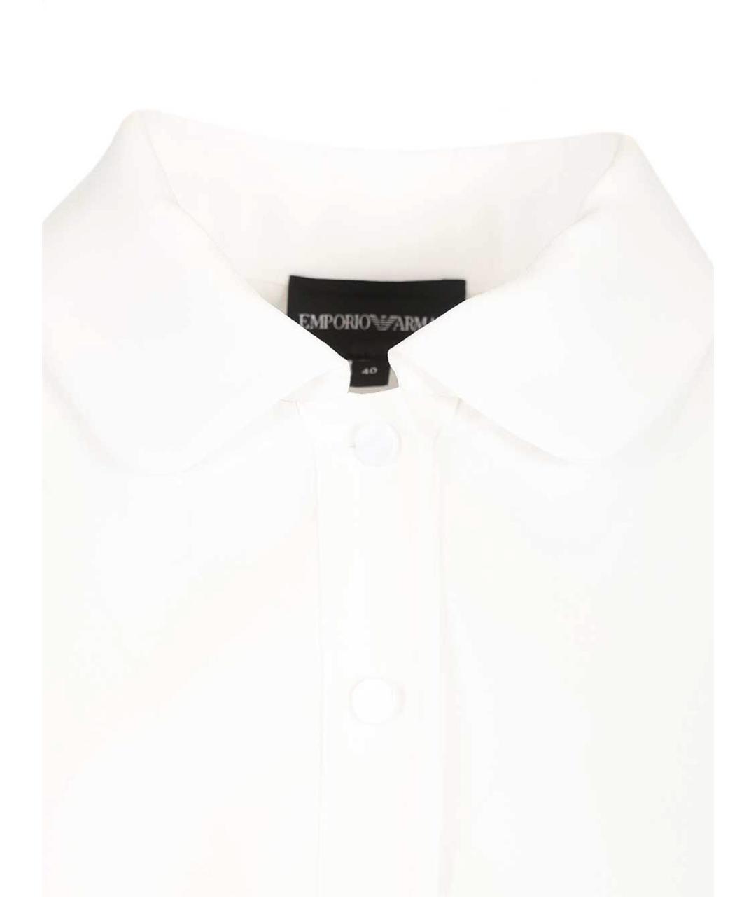 EMPORIO ARMANI Белая хлопковая рубашка, фото 4