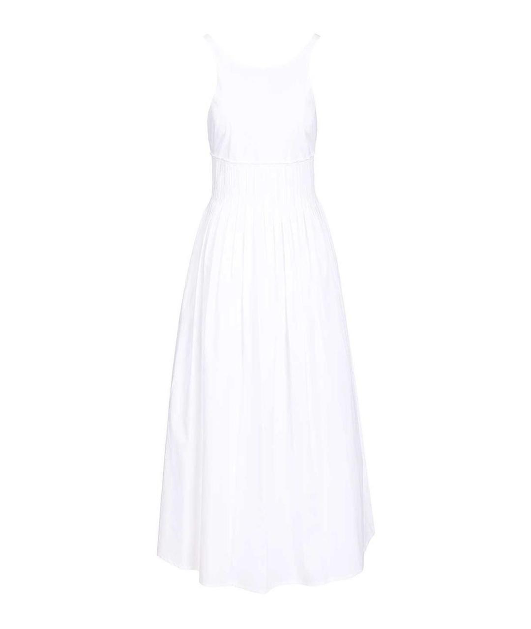 EMPORIO ARMANI Белое хлопковое платье, фото 1