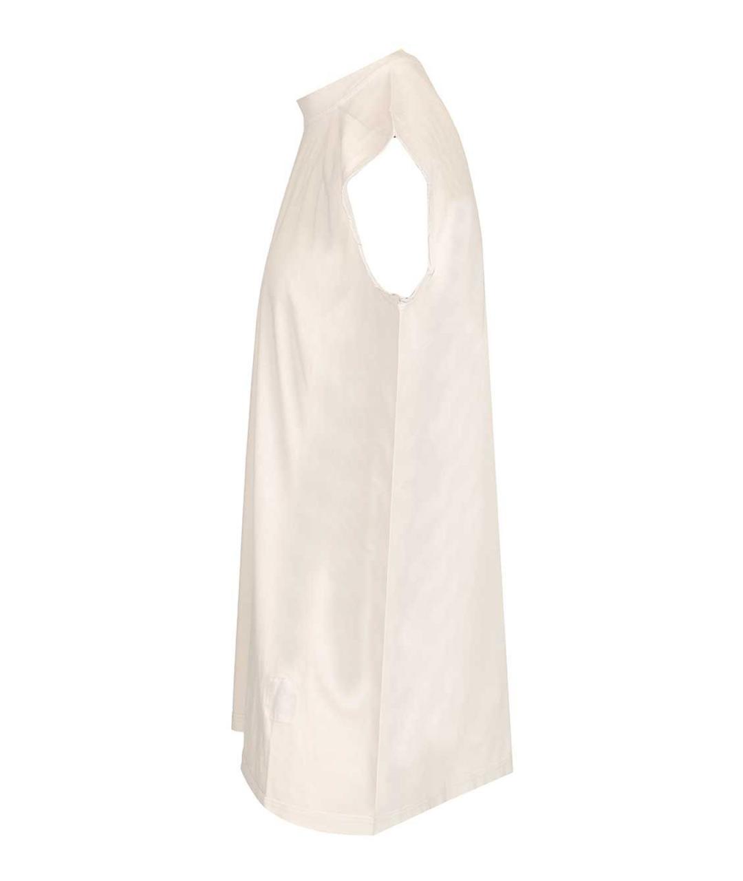 RICK OWENS DRKSHDW Белая хлопковая футболка, фото 3