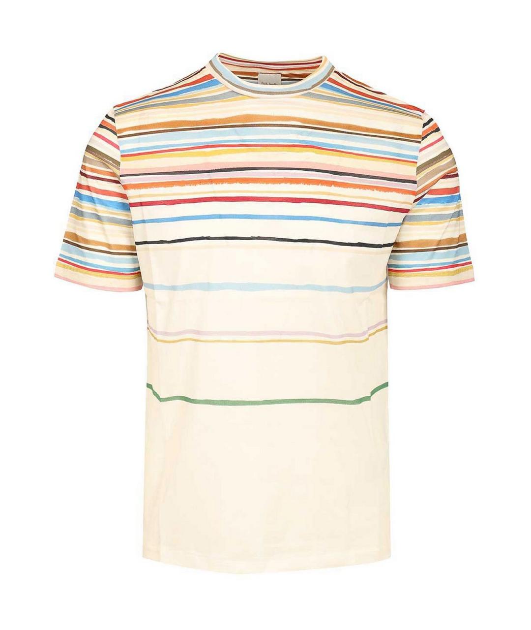 PAUL SMITH Белая хлопковая футболка, фото 1