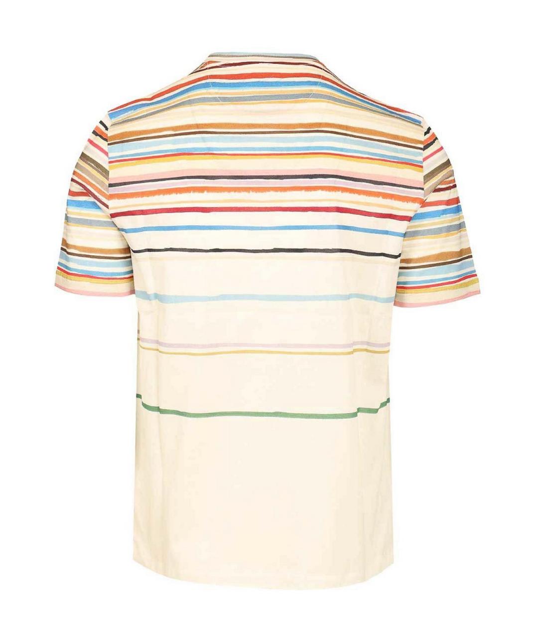 PAUL SMITH Белая хлопковая футболка, фото 2