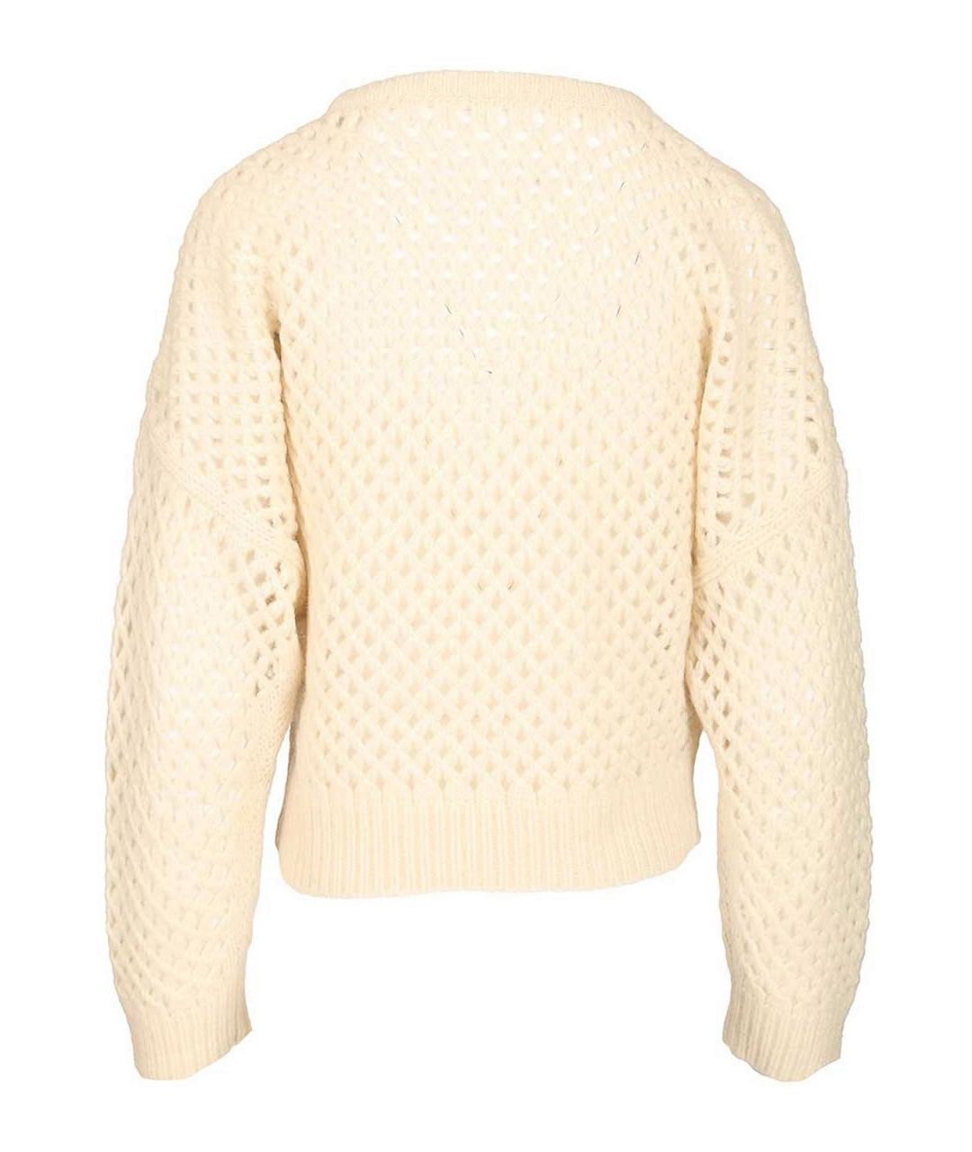 MAX MARA Белый кашемировый джемпер / свитер, фото 2