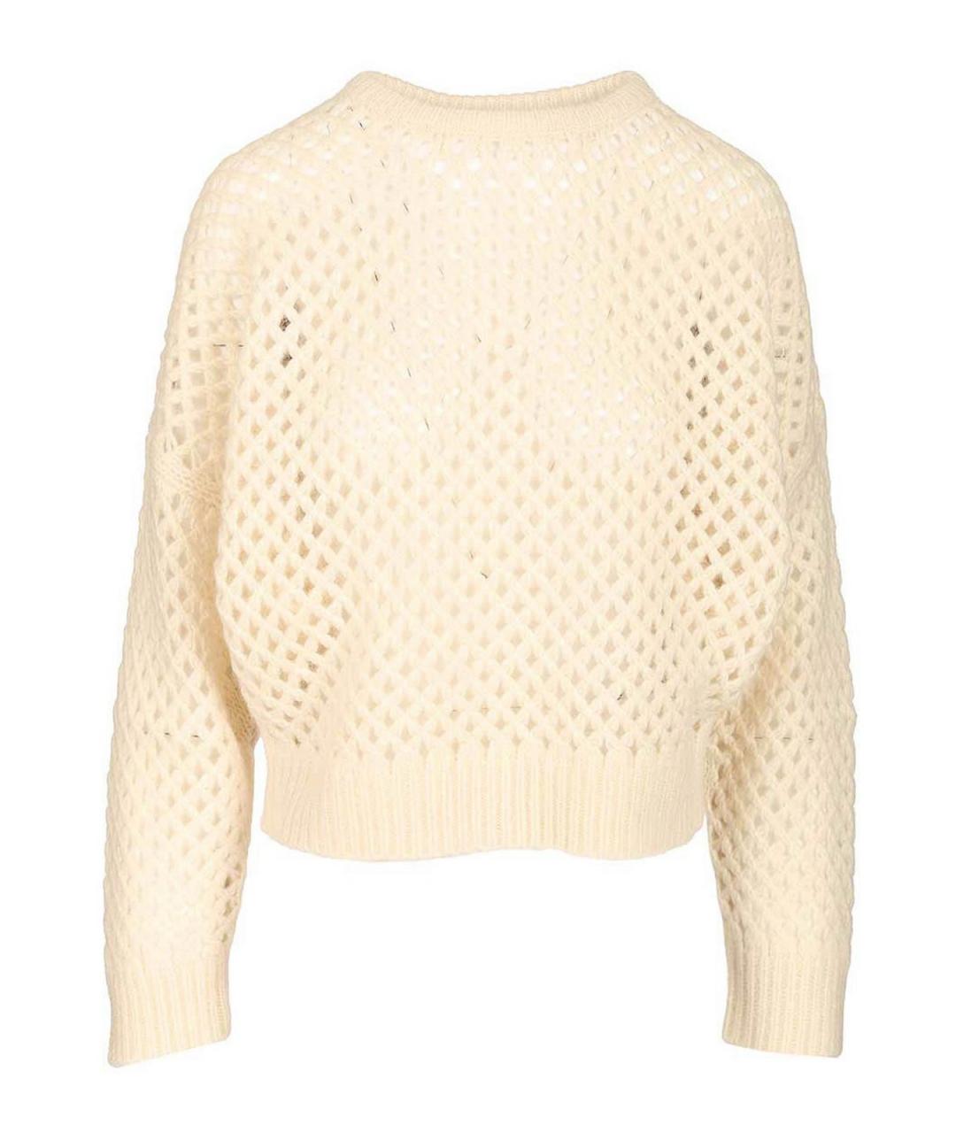 MAX MARA Белый кашемировый джемпер / свитер, фото 1