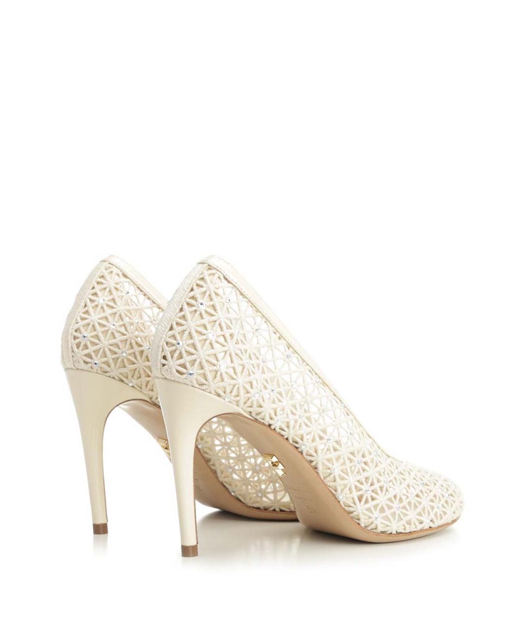 FERRAGAMO Белые текстильные туфли, фото 3