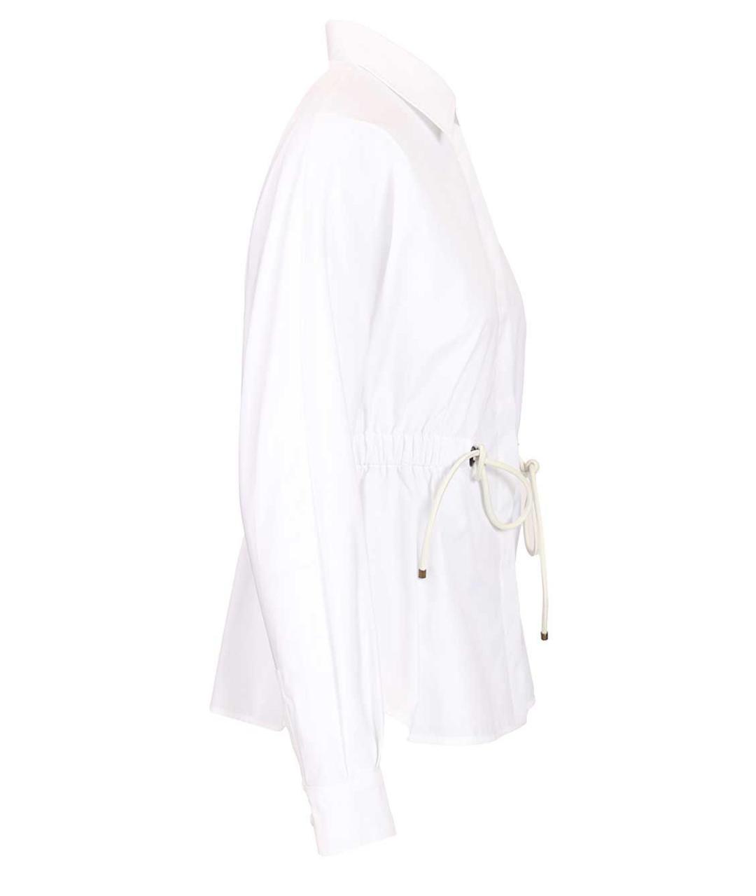 MAX MARA Белая хлопковая рубашка, фото 3