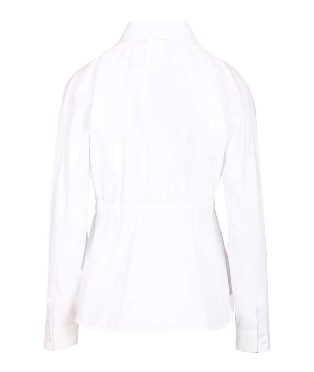 MAX MARA Белая хлопковая рубашка, фото 2