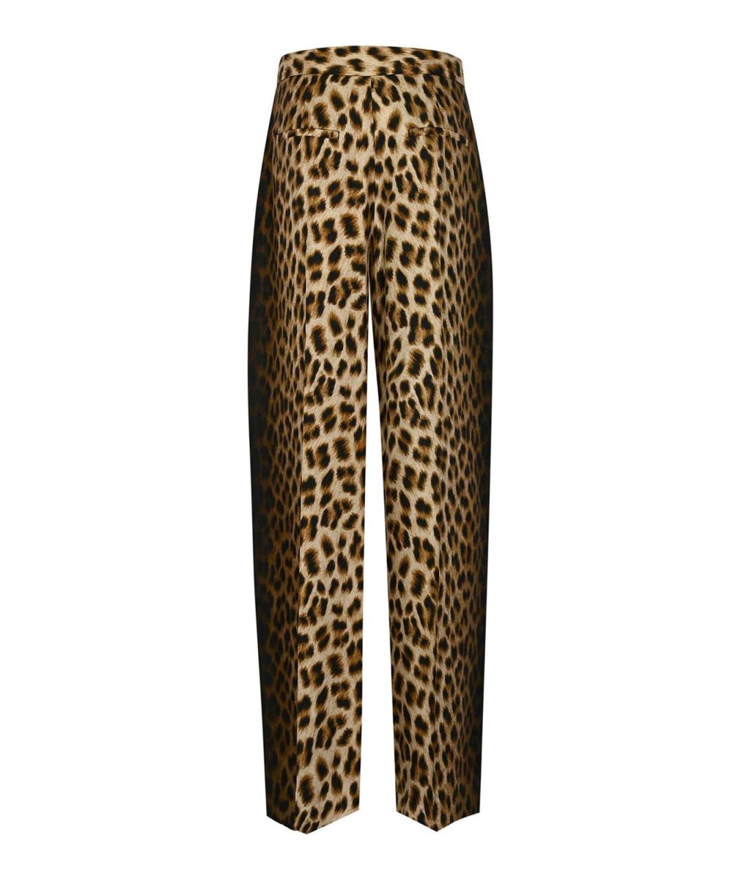 SPORTMAX Мульти шелковые прямые брюки, фото 2