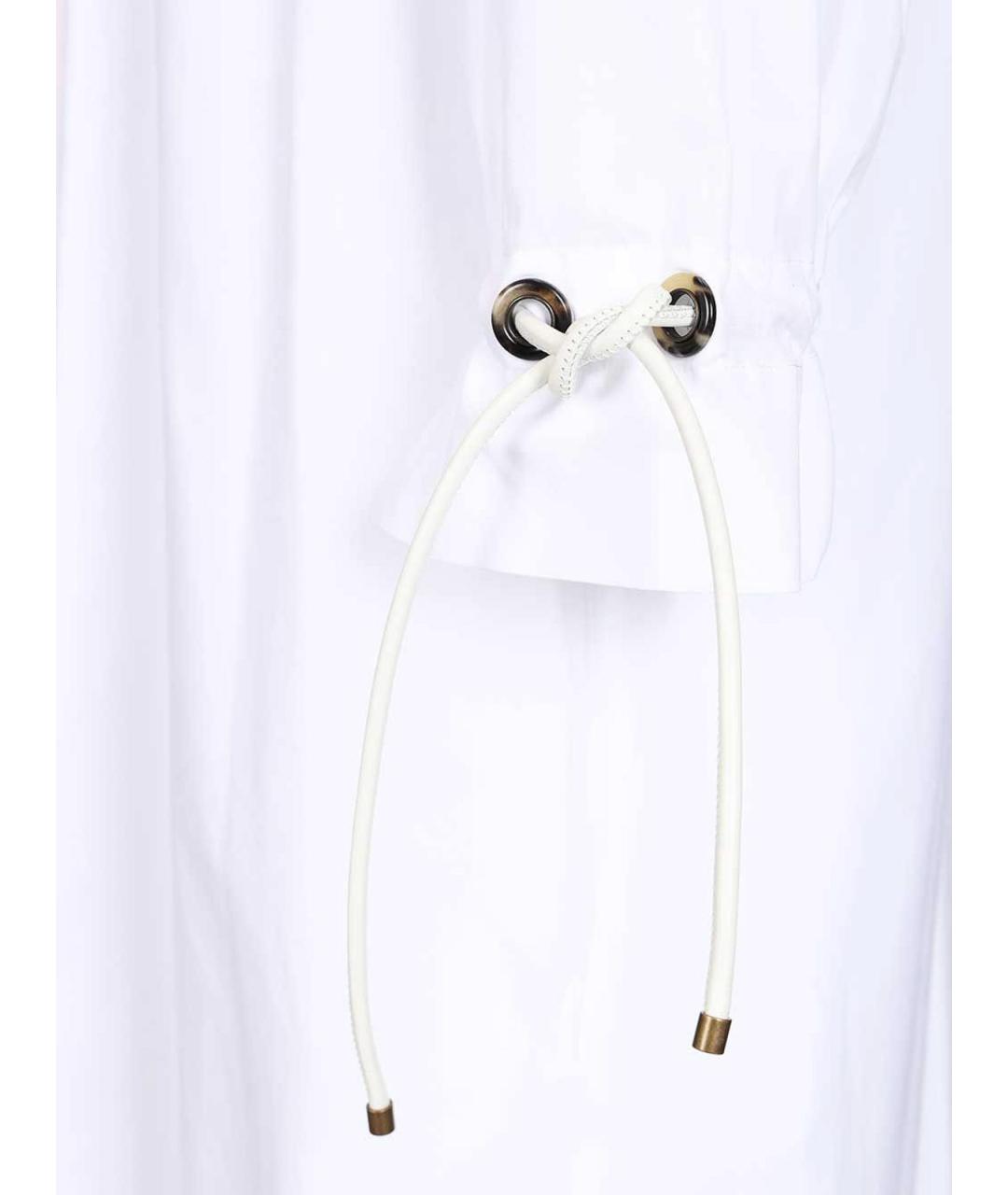 MAX MARA Белое хлопковое повседневное платье, фото 5