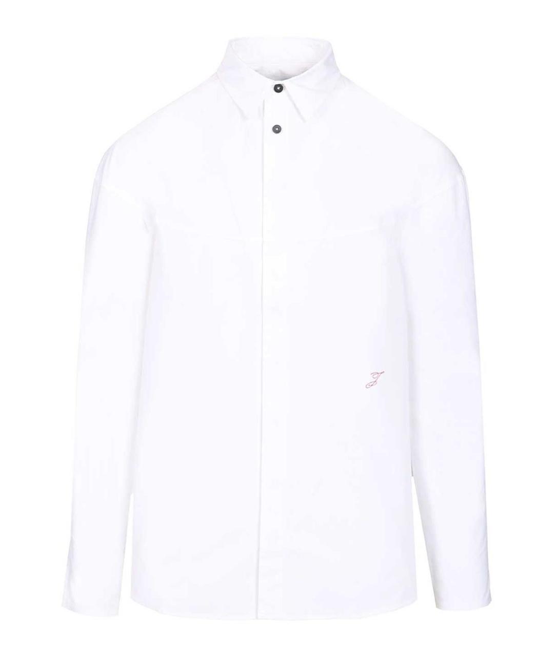 JACQUEMUS Белая хлопковая классическая рубашка, фото 1