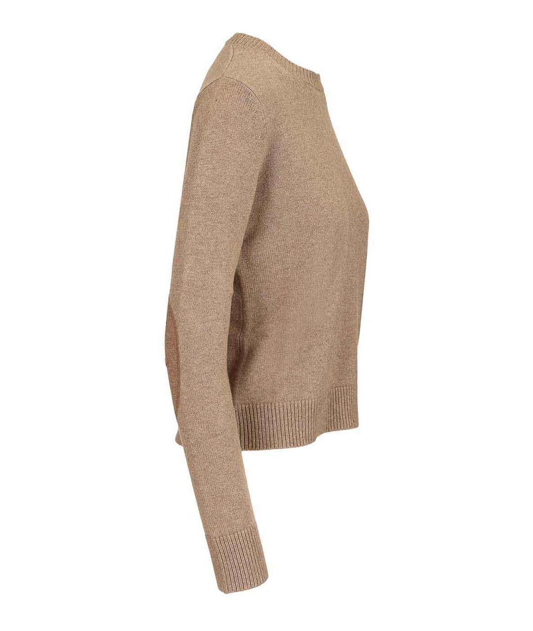 'S MAX MARA Бежевый кашемировый джемпер / свитер, фото 3
