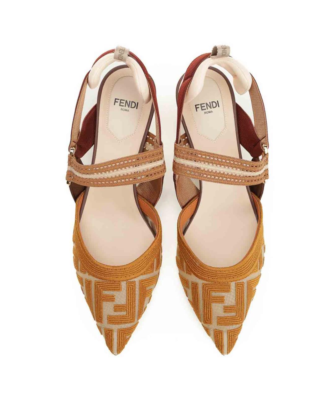 FENDI Мульти туфли, фото 5