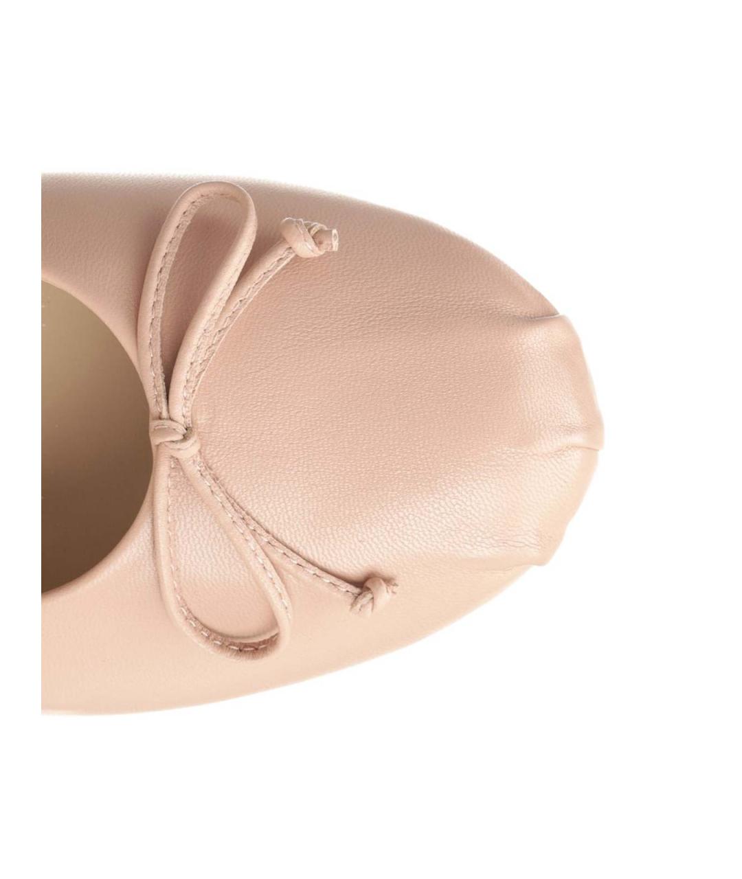 STUART WEITZMAN Розовые кожаные балетки, фото 4