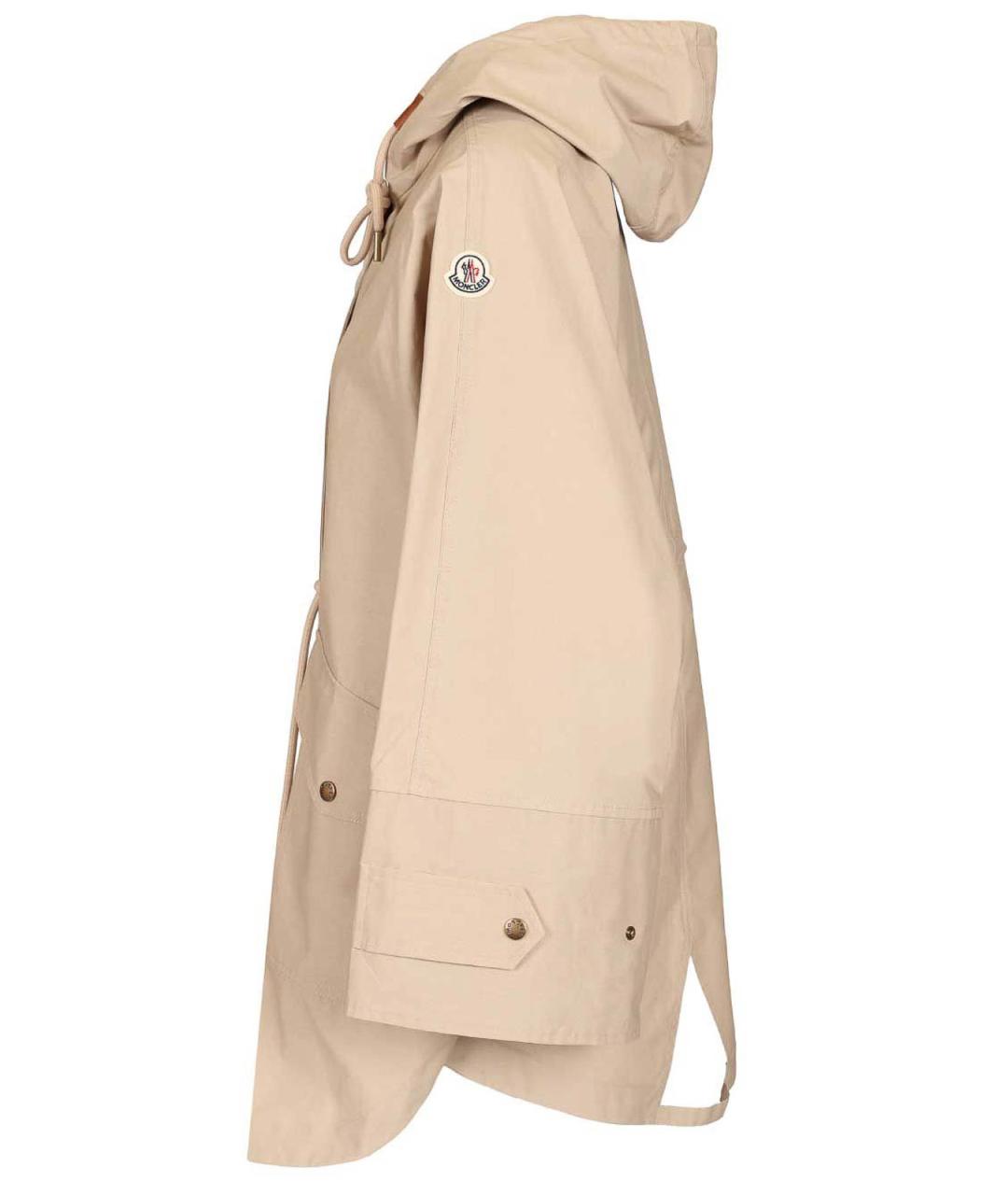 MONCLER Бежевая хлопковая парка, фото 3