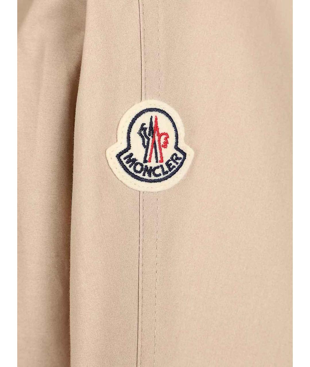 MONCLER Бежевая хлопковая парка, фото 6