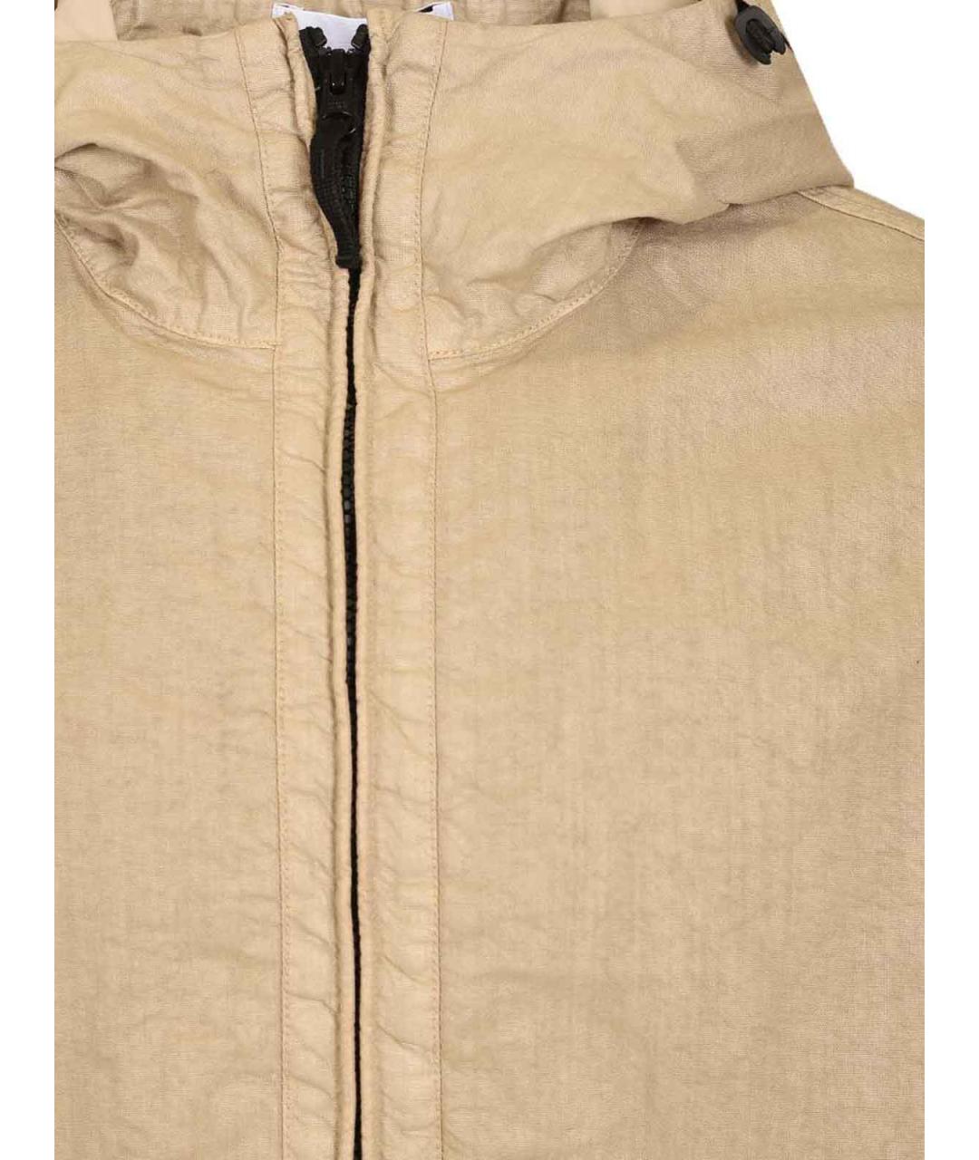 STONE ISLAND Бежевая полиамидовая куртка, фото 4