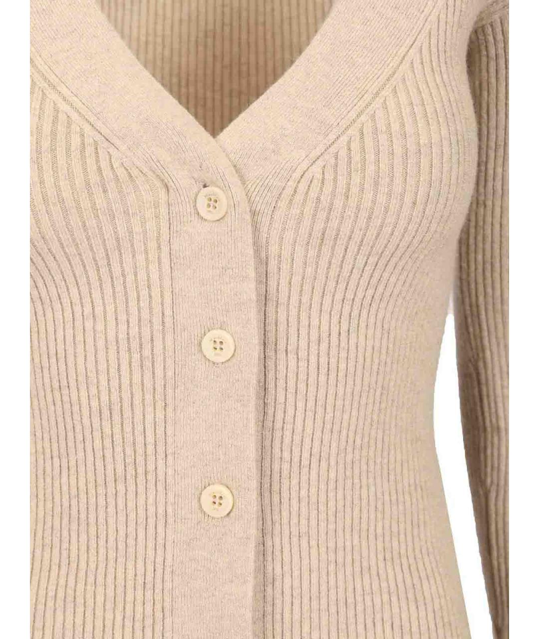 MAX MARA Бежевый кашемировый кардиган, фото 4