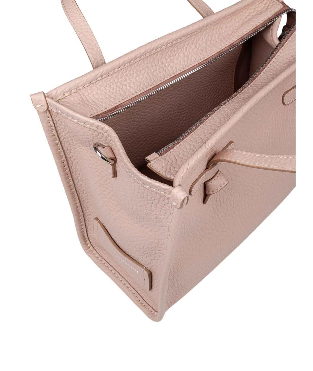 Gianni Chiarini Бежевая кожаная сумка тоут, фото 2