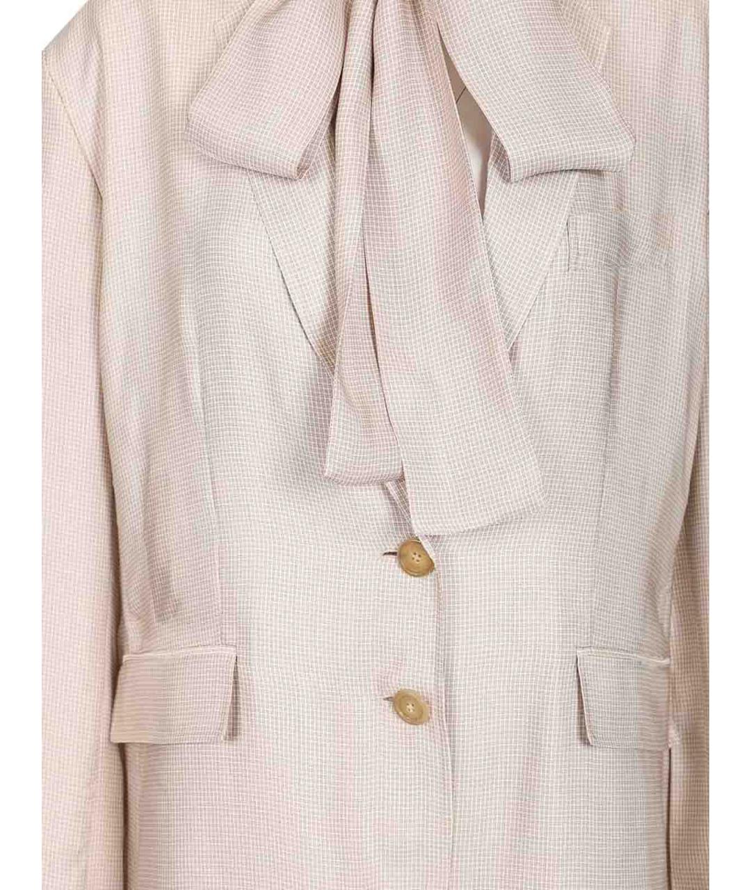 ACNE STUDIOS Бежевый вискозный жакет/пиджак, фото 4
