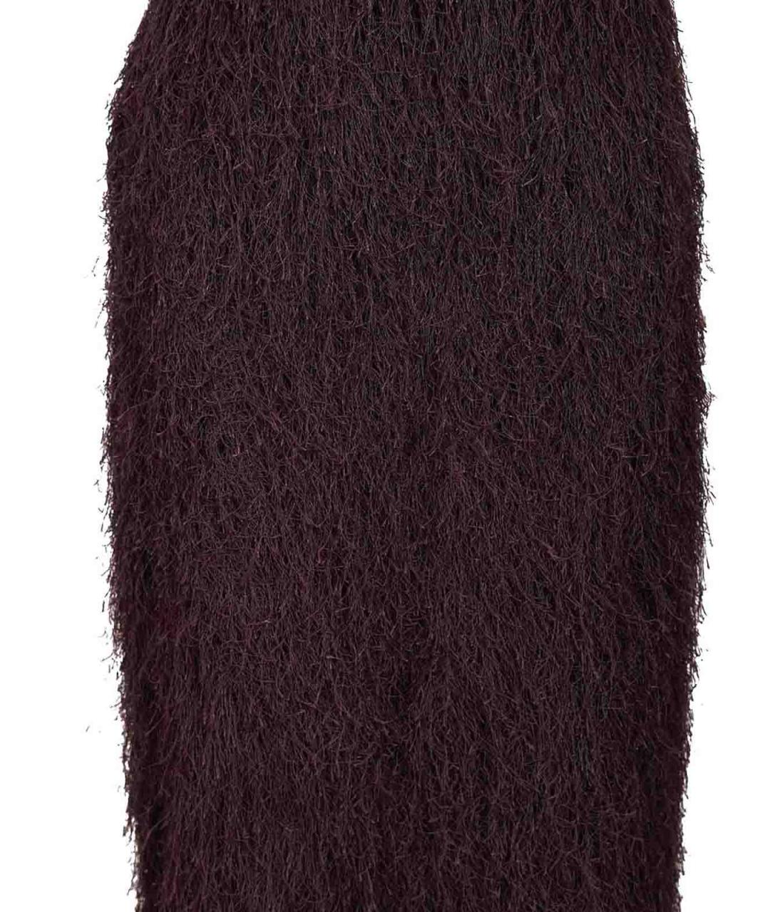 DRIES VAN NOTEN Фиолетовая полиэстеровая юбка миди, фото 4