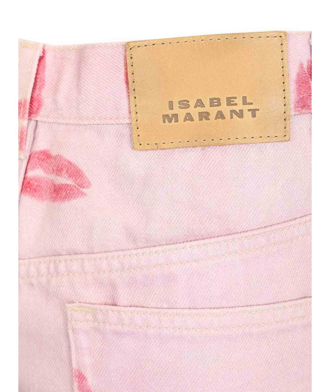 ISABEL MARANT Розовые хлопковые шорты, фото 4