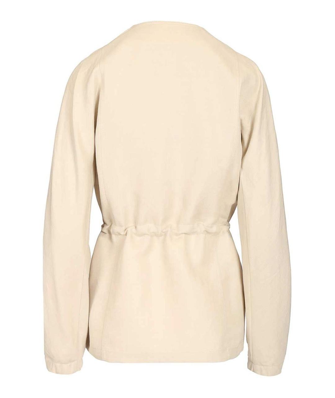 MAX MARA Бежевая льняная куртка, фото 2