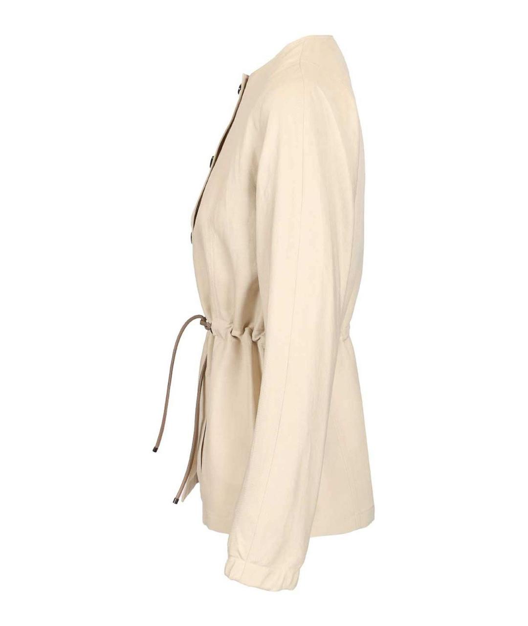 MAX MARA Бежевая льняная куртка, фото 3