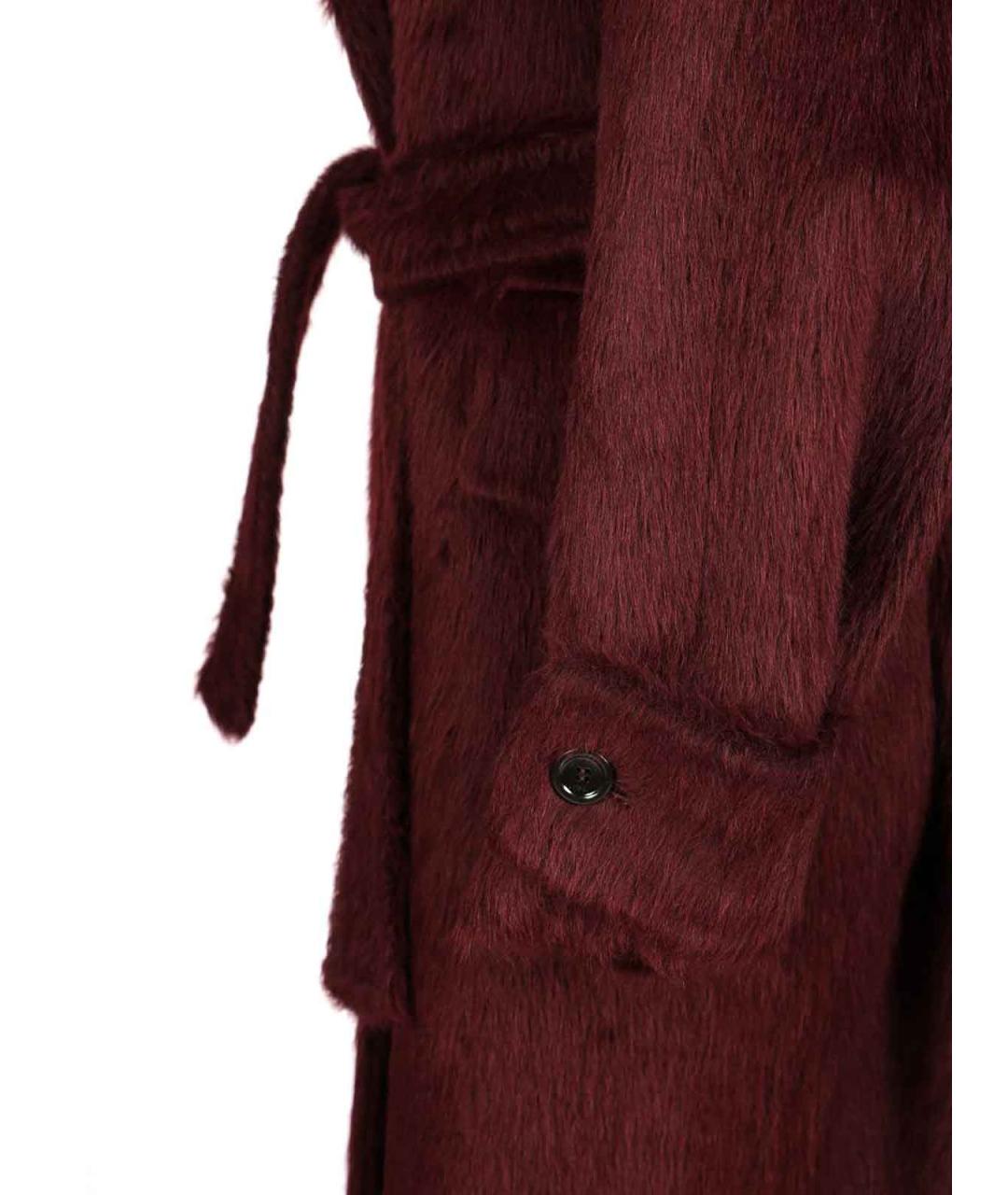 MAX MARA Бордовое пальто, фото 4