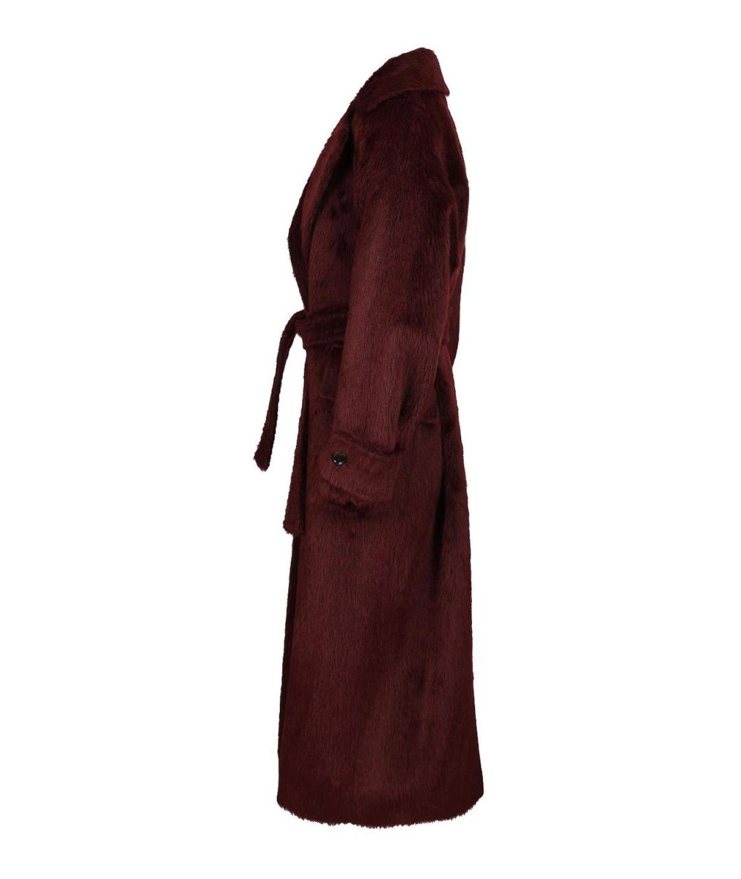 MAX MARA Бордовое пальто, фото 3