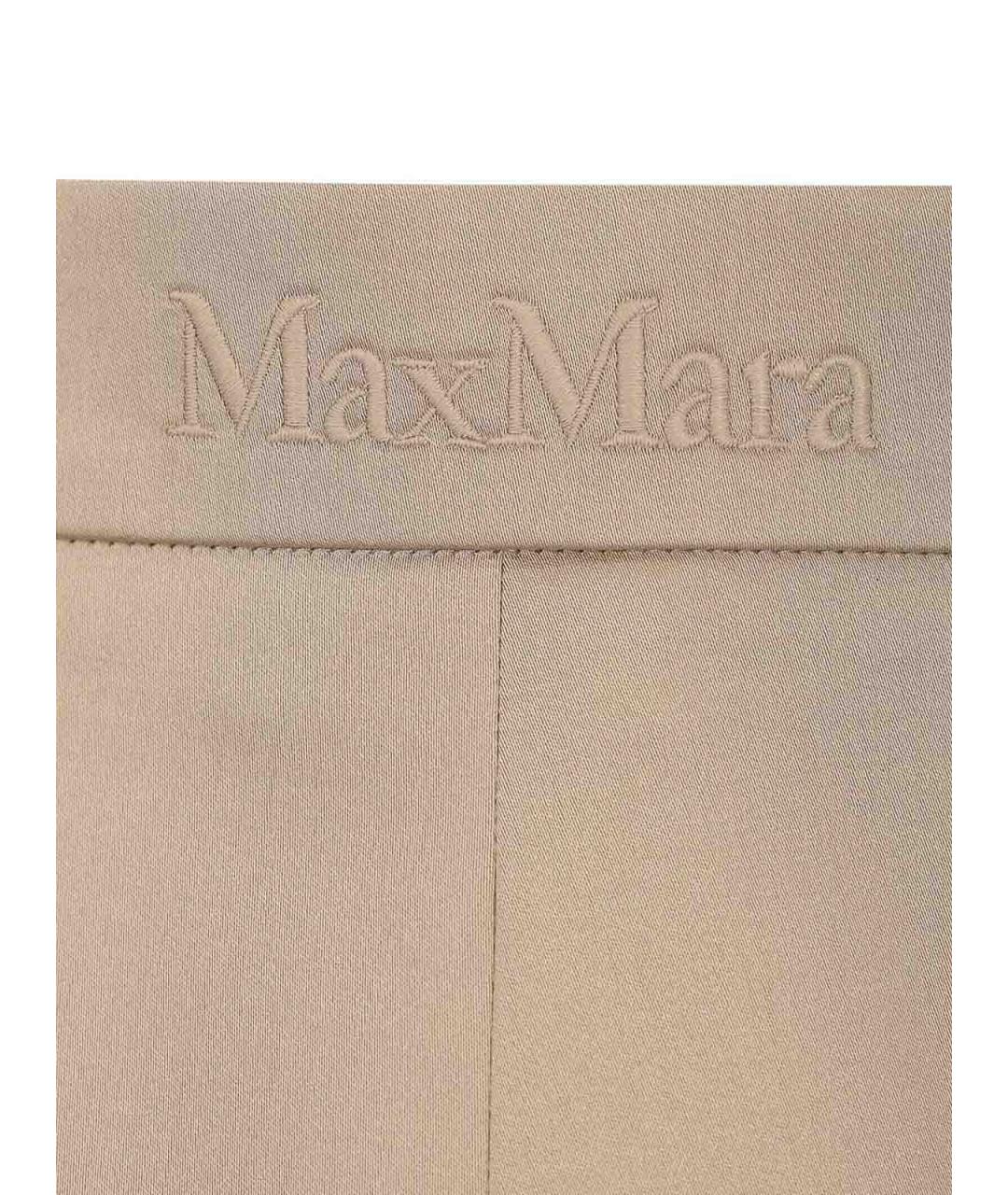 MAX MARA Бежевые хлопковые шорты, фото 5