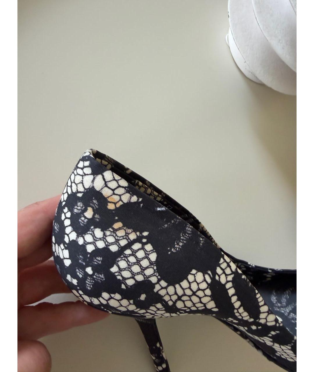 DOLCE&GABBANA Черные текстильные туфли, фото 3