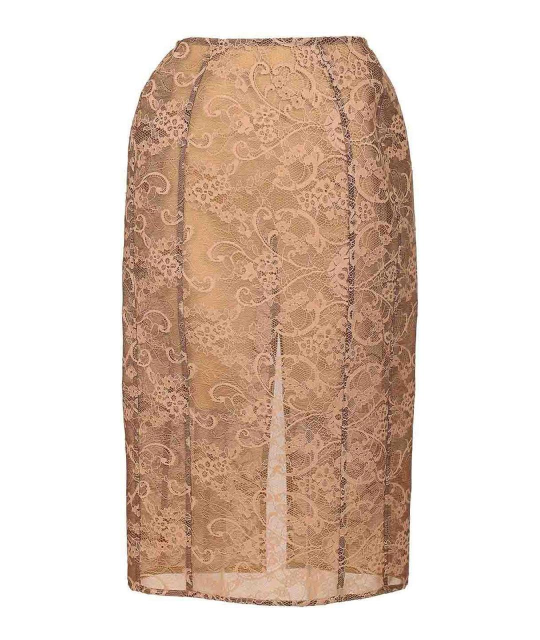 ACNE STUDIOS Розовая хлопковая юбка миди, фото 1