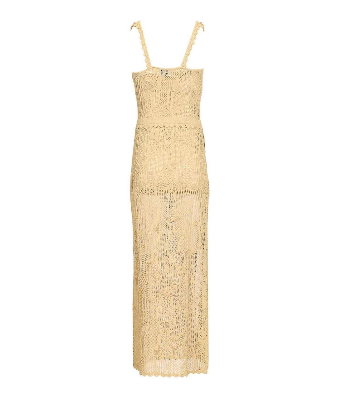 ISABEL MARANT Бежевое хлопковое повседневное платье, фото 2
