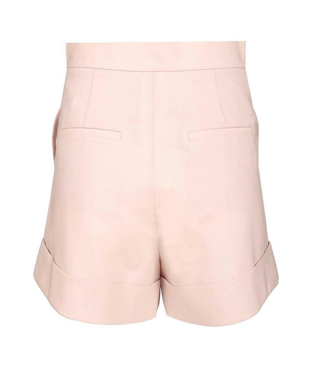 MAX MARA Розовые шерстяные шорты, фото 2