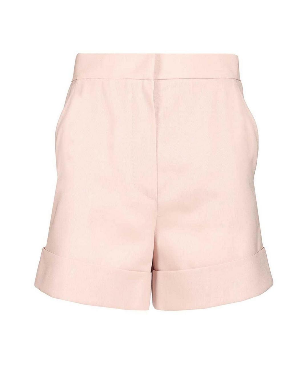 MAX MARA Розовые шерстяные шорты, фото 1