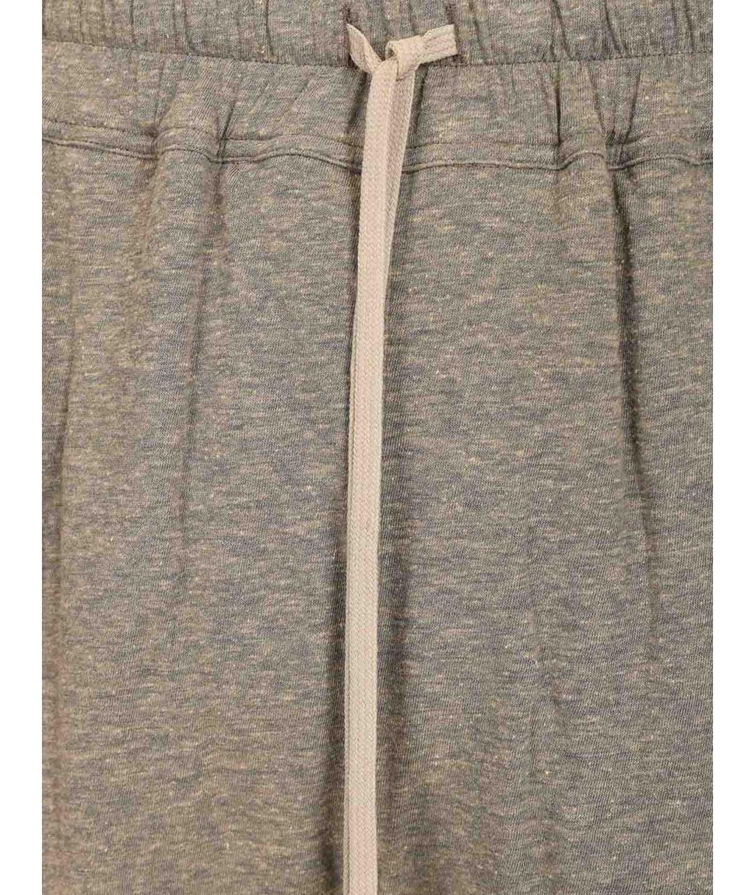 RICK OWENS Серые хлопковые плавки, фото 4