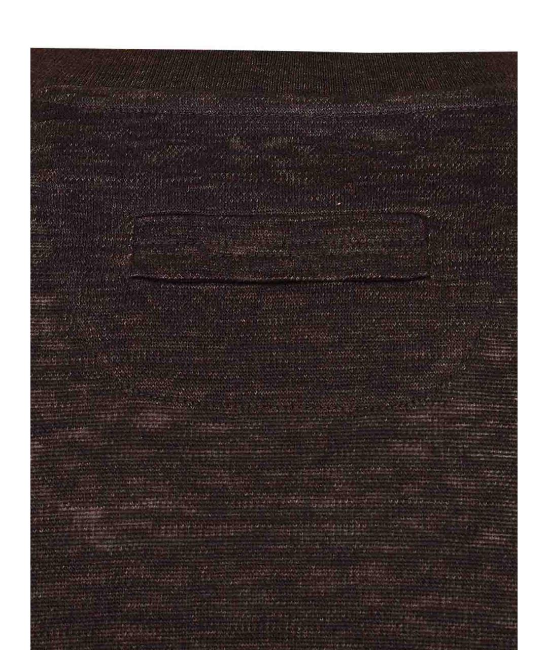 ZEGNA Коричневая футболка, фото 5