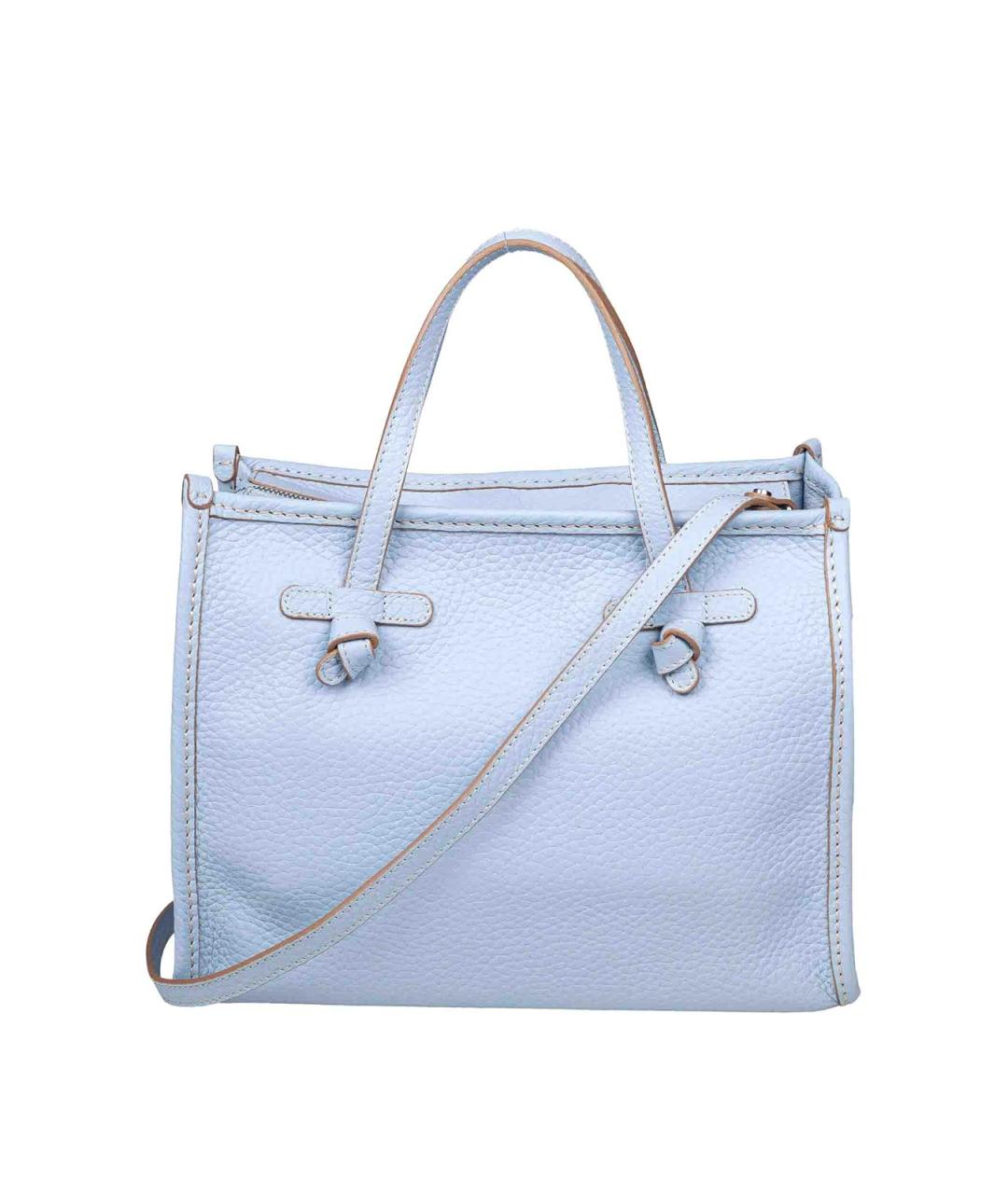 Gianni Chiarini Голубая кожаная сумка тоут, фото 1