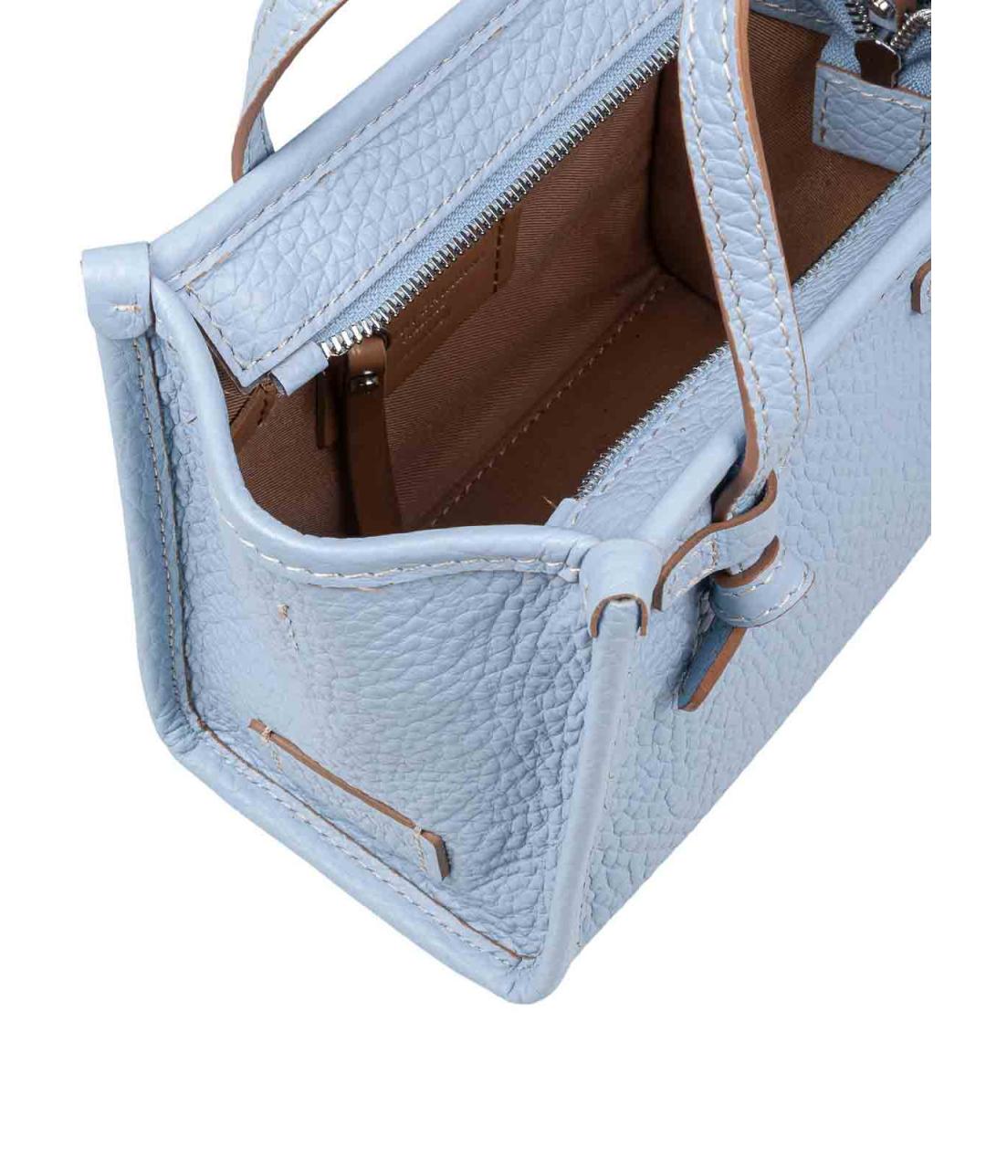 Gianni Chiarini Голубая кожаная сумка тоут, фото 3