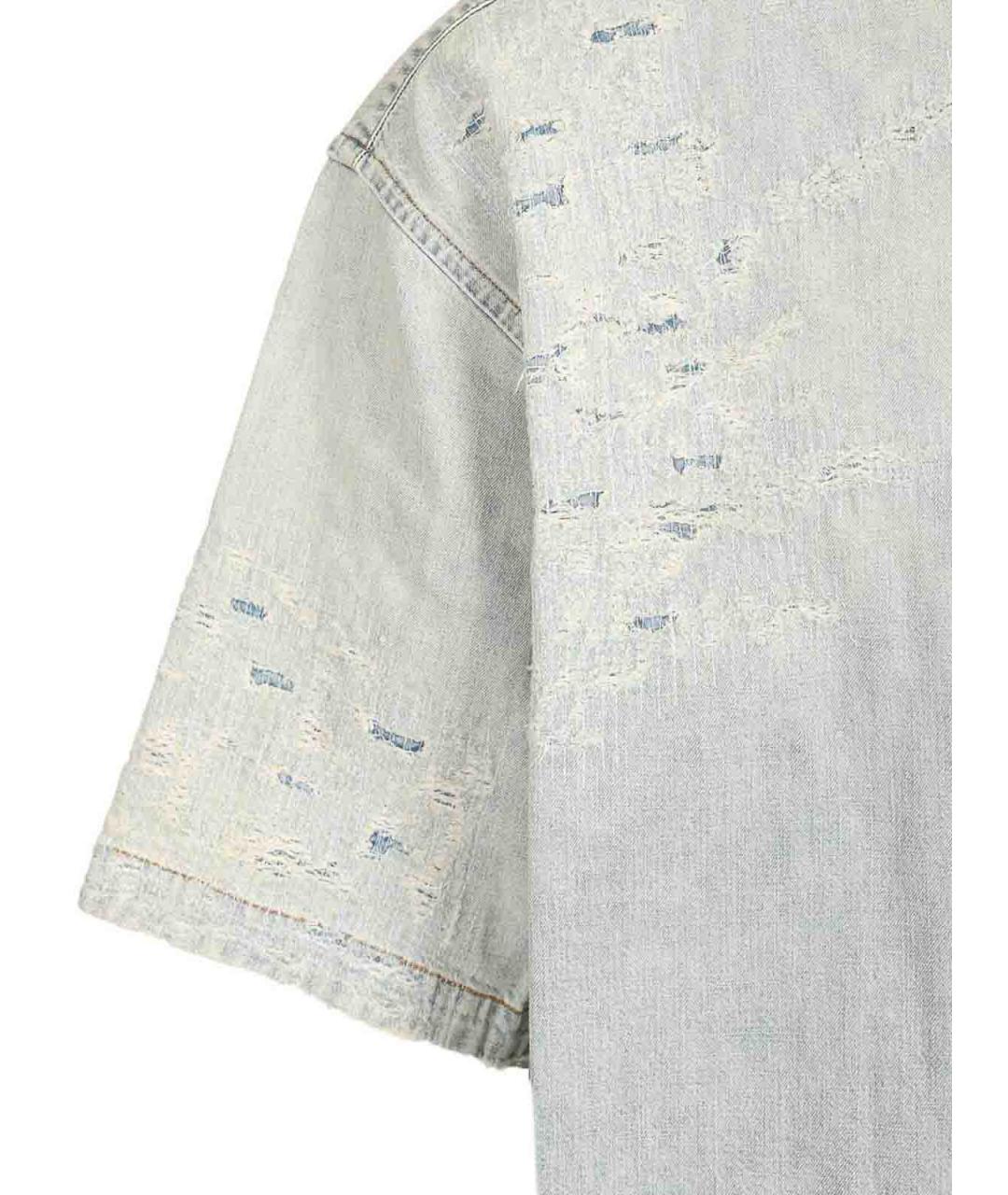 ACNE STUDIOS Голубая хлопковая кэжуал рубашка, фото 5