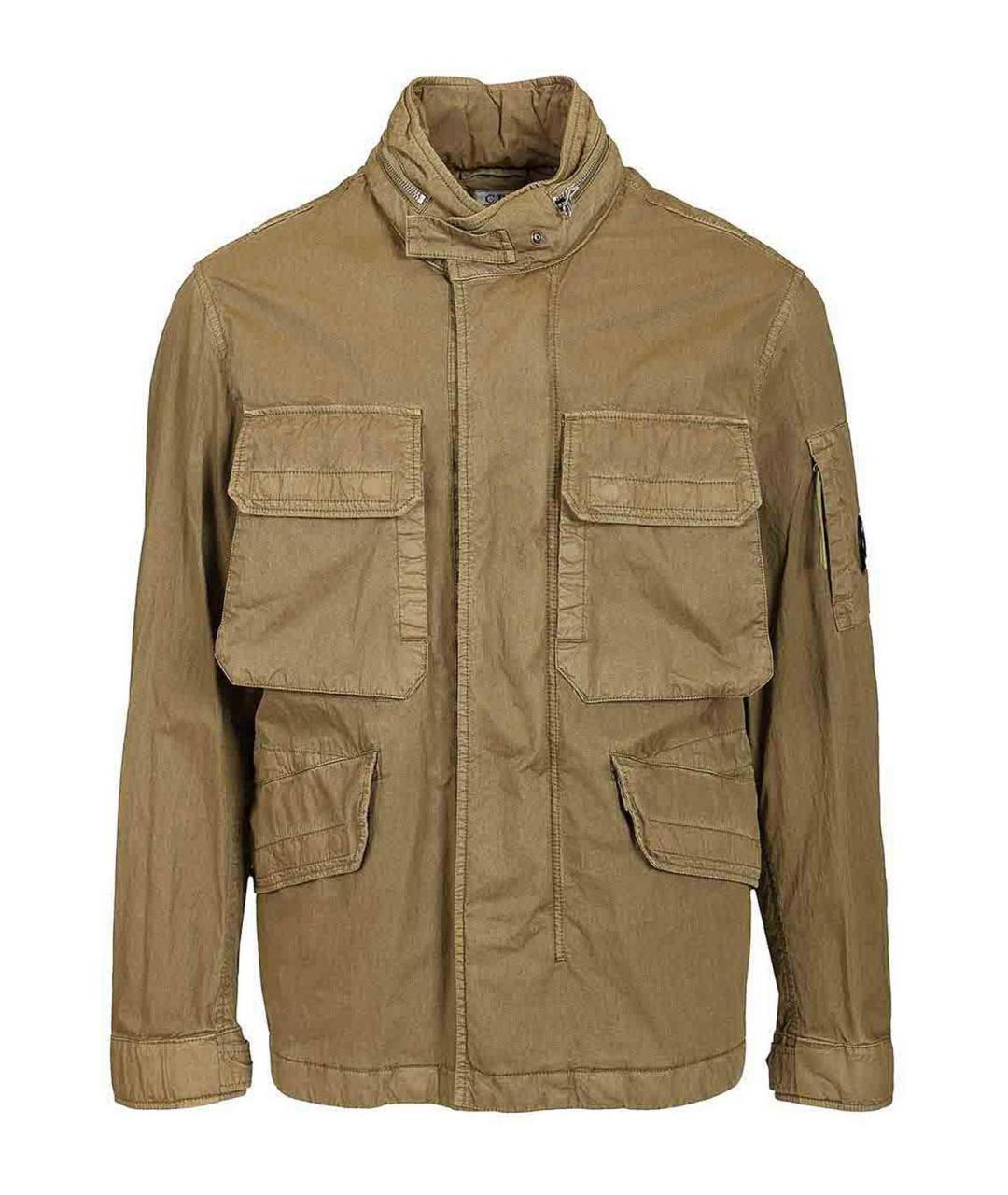 CP COMPANY Бежевая хлопковая куртка, фото 1