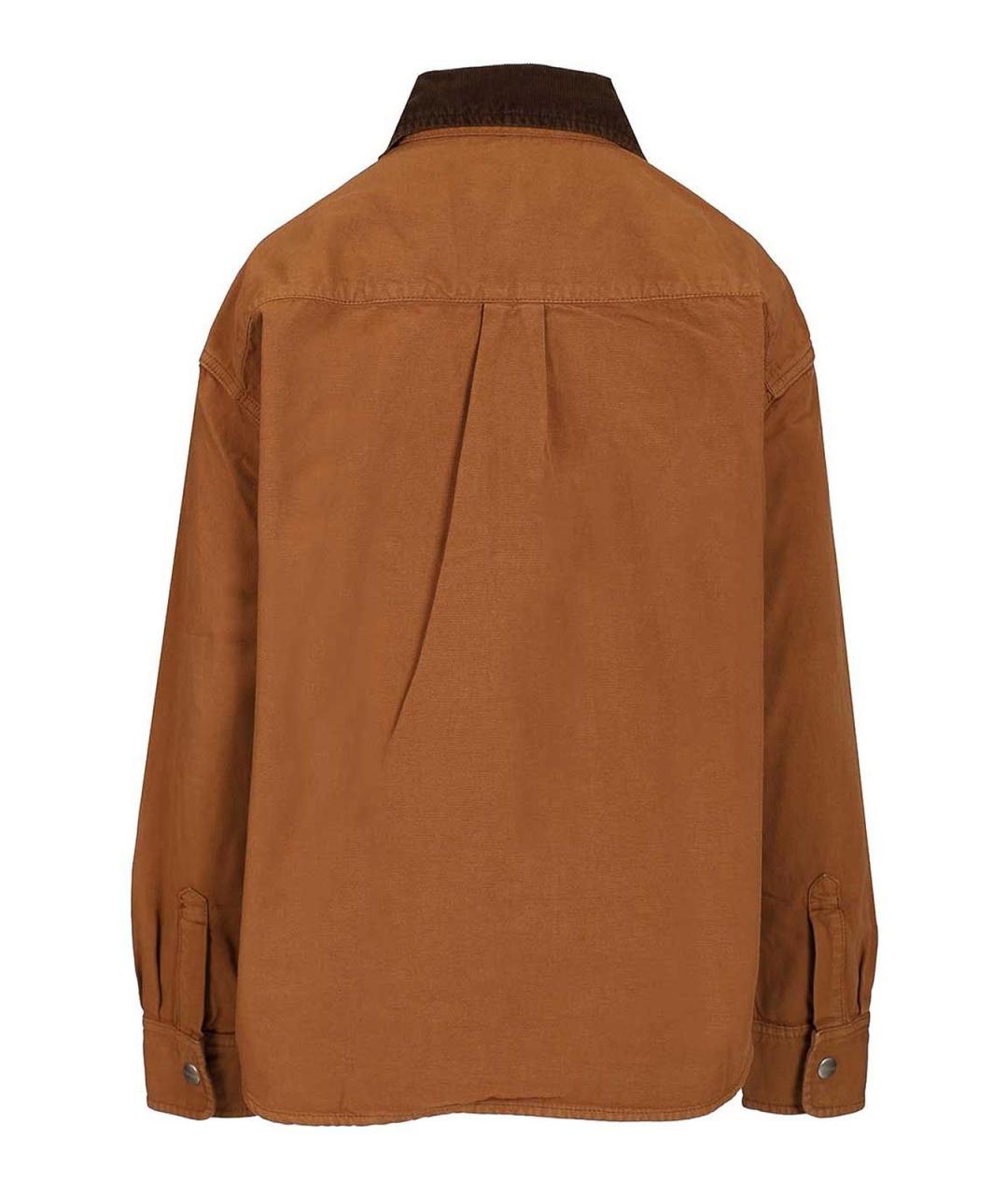 CARHARTT Коричневая хлопковая куртка, фото 2