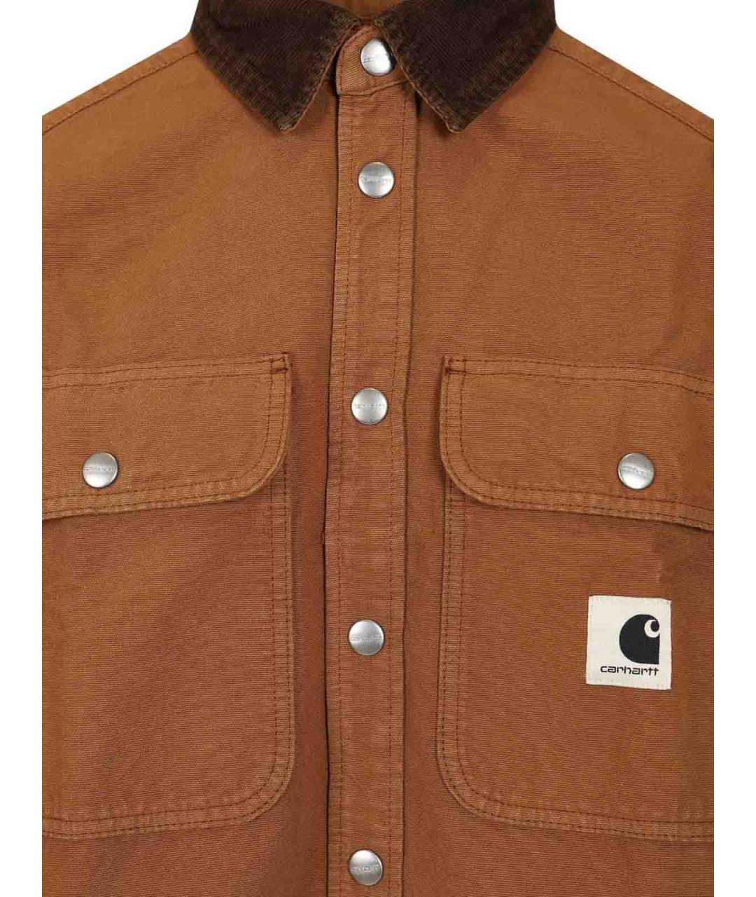 CARHARTT Коричневая хлопковая куртка, фото 4