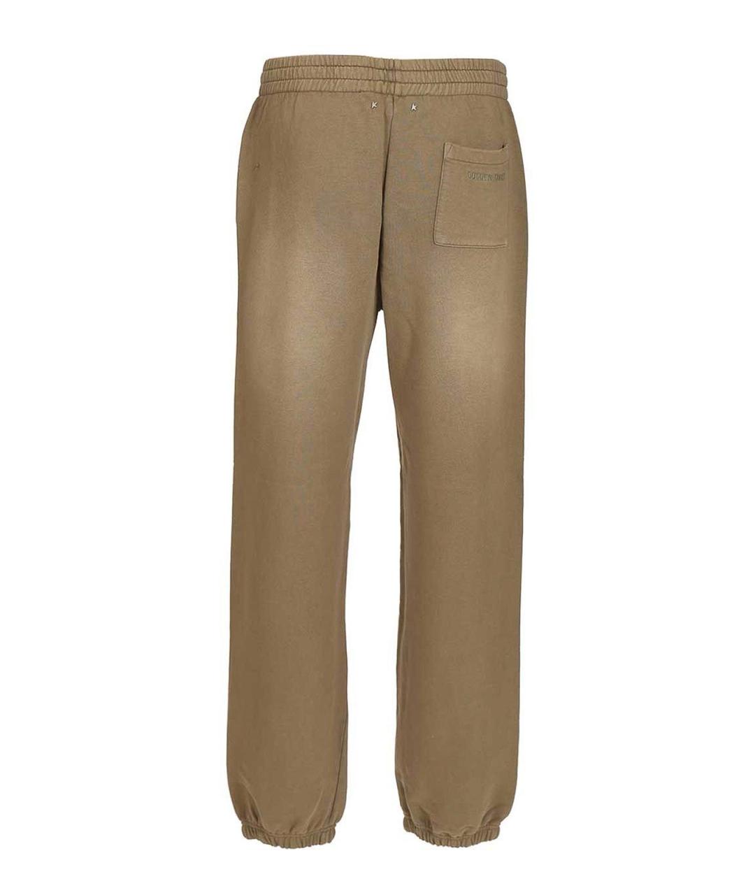 GOLDEN GOOSE DELUXE BRAND Коричневые хлопковые повседневные брюки, фото 2