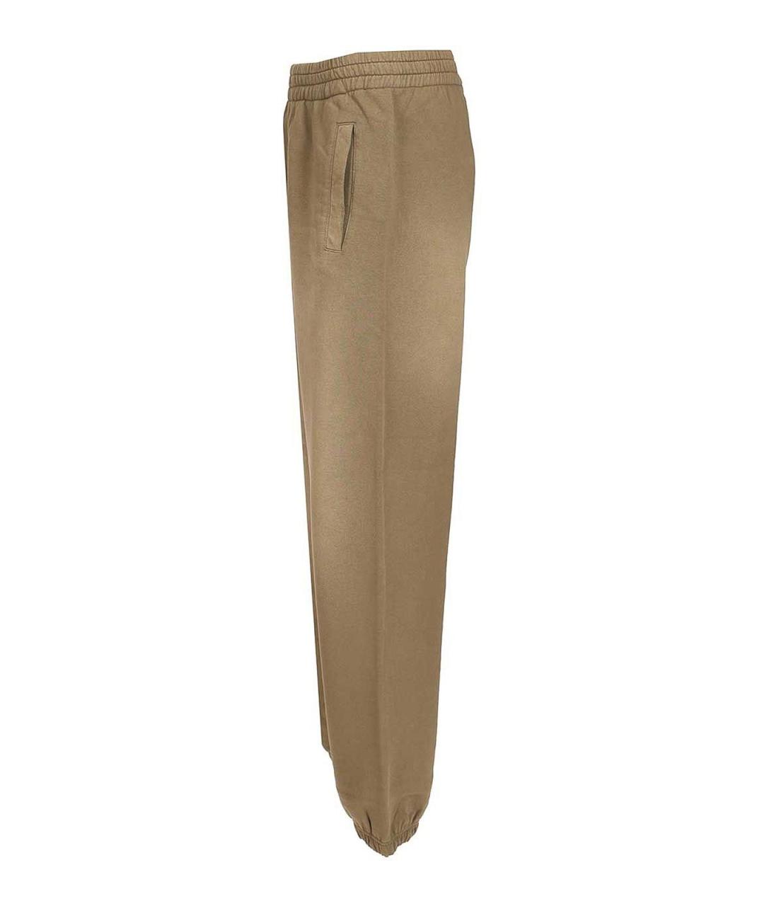 GOLDEN GOOSE DELUXE BRAND Коричневые хлопковые повседневные брюки, фото 3