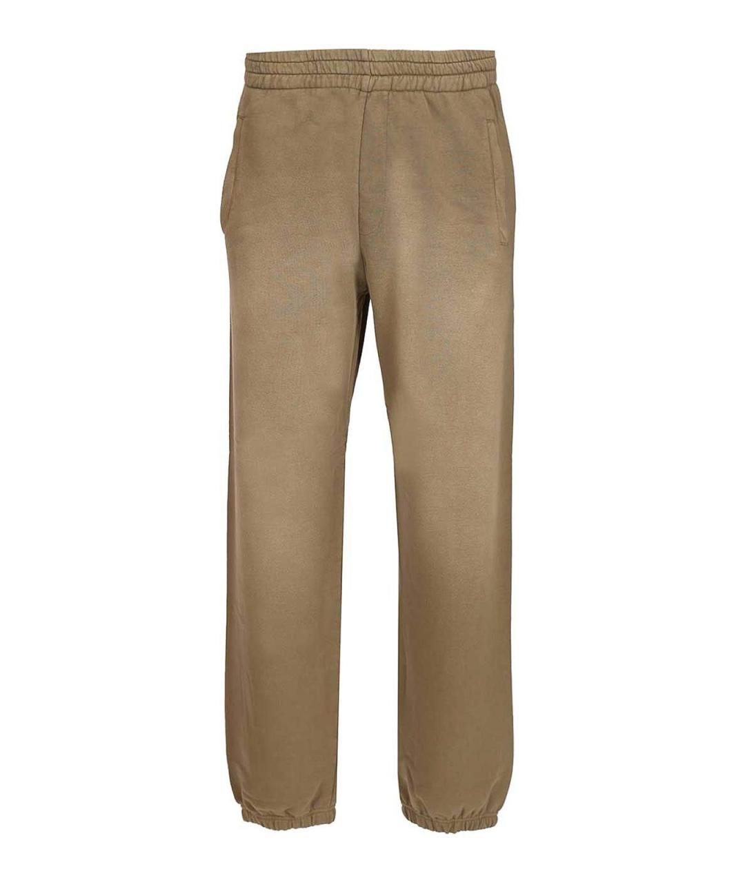 GOLDEN GOOSE DELUXE BRAND Коричневые хлопковые повседневные брюки, фото 1