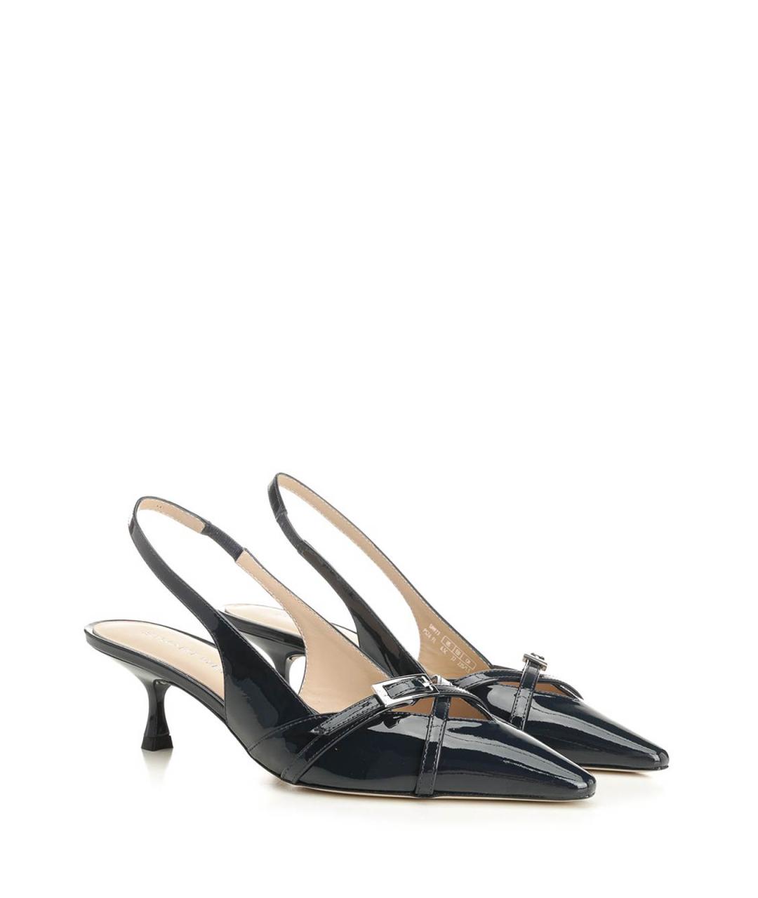 STUART WEITZMAN Синие кожаные туфли, фото 2
