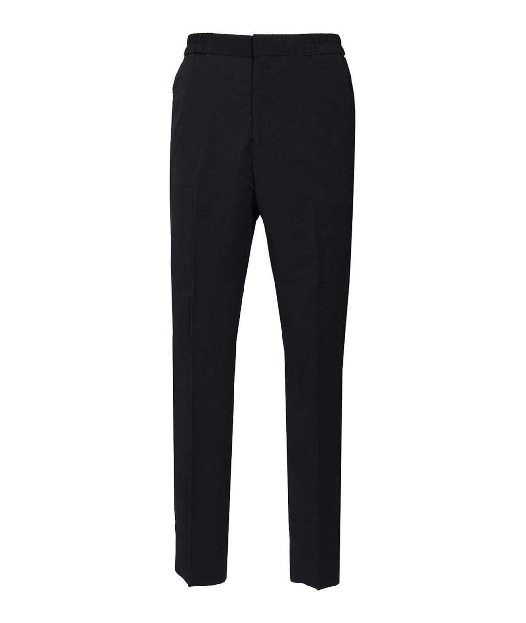 PAUL SMITH Синие шерстяные повседневные брюки, фото 1